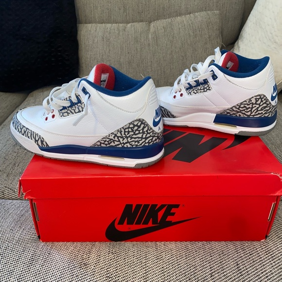 Jordan 3 Retro - True Blue - 2016 - GS - NO BOX - Picture 2 of 4